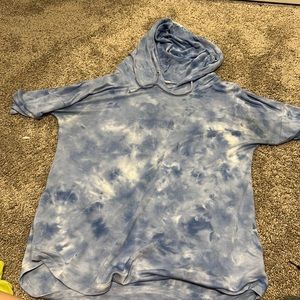 Blue tie dye shirt